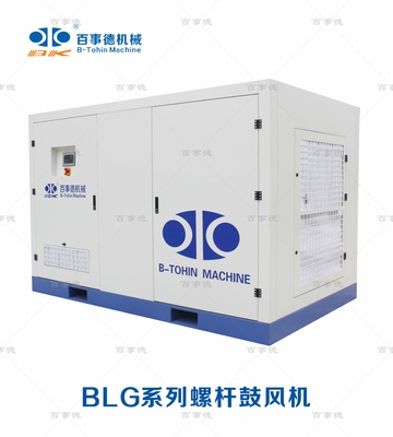เครื่องเป่าลมแบบสกรูหมุนประสิทธิภาพสูงสองใบพัด พร้อมอุปกรณ์ควบคุม BLG300RB