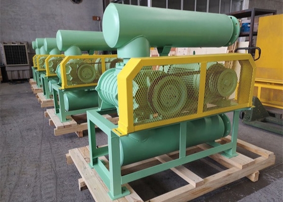 5.46m3/min RPM1150 DN80 เครื่องพัดลมรากสามหลุมสําหรับการขนส่งอากาศหรืออุปทานออกซิเจน