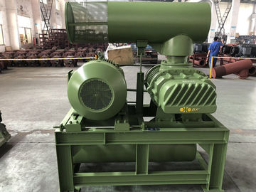 10KPA - 60KPA เครื่องเป่าอากาศแบบสามรูกลั่นสำหรับบำบัดน้ำเสีย