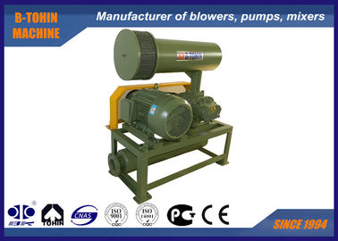 4.89-17.86m3 / นาที 100mm Port dia. Rotary 10KPA - 50 KPA Tri Lobe Roots Blower เครื่องระบายอากาศที่น่าเชื่อถือ