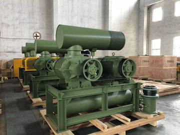 DN200 เครื่องเป่ารากสามหลุม 30-132KW 80KPA เครื่องเป่าหมุนเย็นอากาศ