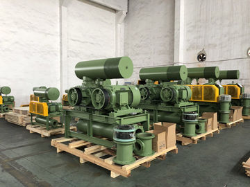 DN200 เครื่องเป่ารากสามหลุม 30-132KW 80KPA เครื่องเป่าหมุนเย็นอากาศ