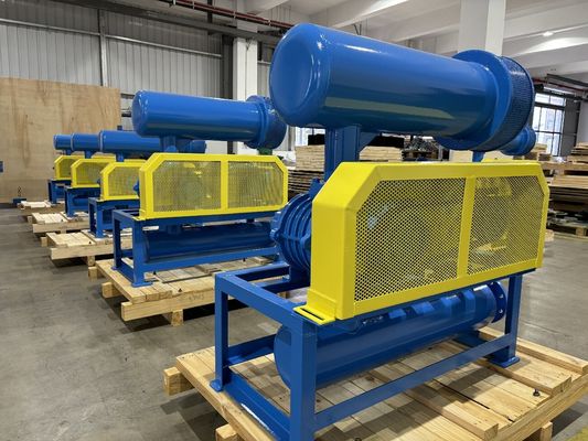 Water Cooling Three Lobe Roots Blower with 60-80KPA Pressure and 31.89-50.67m3/Min Air Capacity