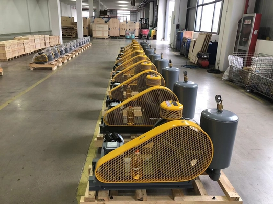 เครื่องเป่าลมโรตารีอากาศต่ำรุ่น DN65 สำหรับระบบบำบัดน้ำเสียด้วยความเร็วสูง