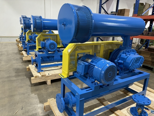เครื่องเป่ารากแรงดันสูงแบบโรตารี่สามแฉกประสิทธิภาพสูง 60-100kpa