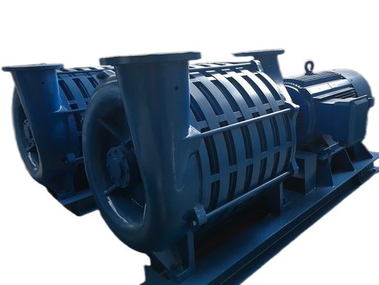 98KPA 40m3 / นาที การไหลหลายระยะ centrifugal blower สําหรับการเผาไหม้อากาศ