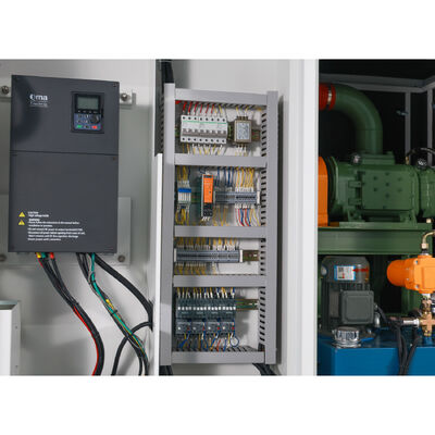 4-11KW,DN65, 2.2-4.8 m3/min เครื่องเป่าสกรูการเลื่อนตัวเองด้วย BLG109B