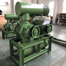 สีเขียว Axial กระแสสาม lobe Roots Blower BK8024S 90KW สําหรับการบํารุงน้ํา
