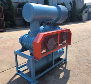 5.5-22kw เครื่องพัดรากขนาดเล็ก Tri Lobe Cast Iron สําหรับเครื่องกด