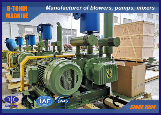 DN125 5 "12.37m3 / นาที 22KW -65KPA Roots Vacuum Pump