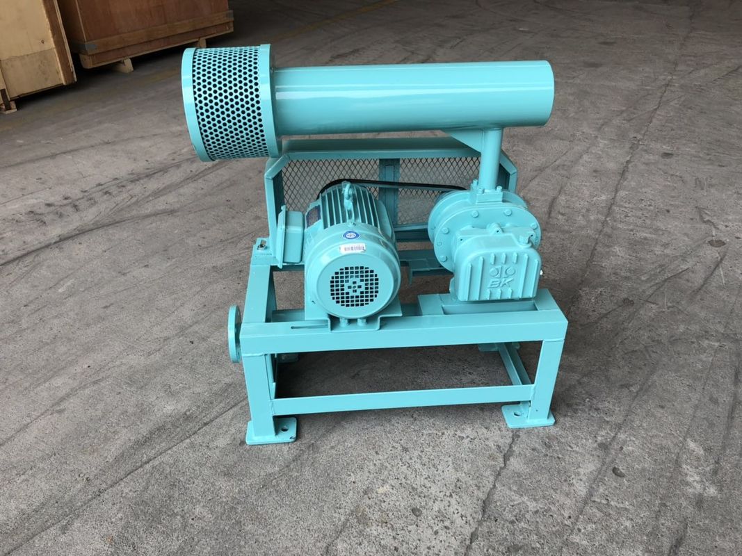 ประสิทธิภาพที่เชื่อถือได้ Blue Roots Lobe Blower / Roots Rotary Blower สำหรับการใช้งานที่หลากหลาย