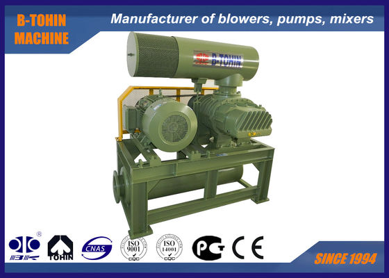 แรงดัน 80 Kpa Heavy Duty ต่อเนื่อง Three Lobe Roots Vacuum Blower