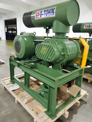 1500rpm Tri Lobe Roots Blower แรงดันสูง 80Kpa สำหรับการเพาะเลี้ยงสัตว์น้ำ