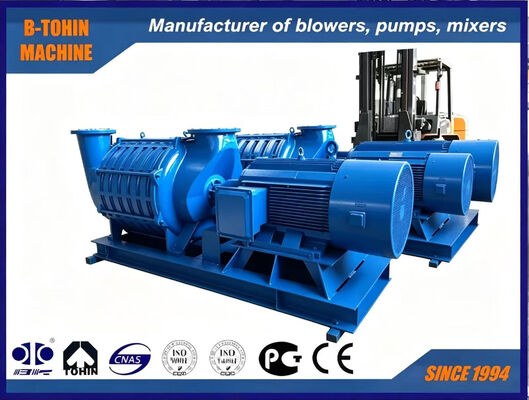 เครื่องพัดลมหลอมศูนย์กลางหลายระยะ D350 ประสิทธิภาพสูง มีเสียงต่ํา มีโครงสร้างคอมแพคต์สําหรับการบําบัดน้ําเสีย